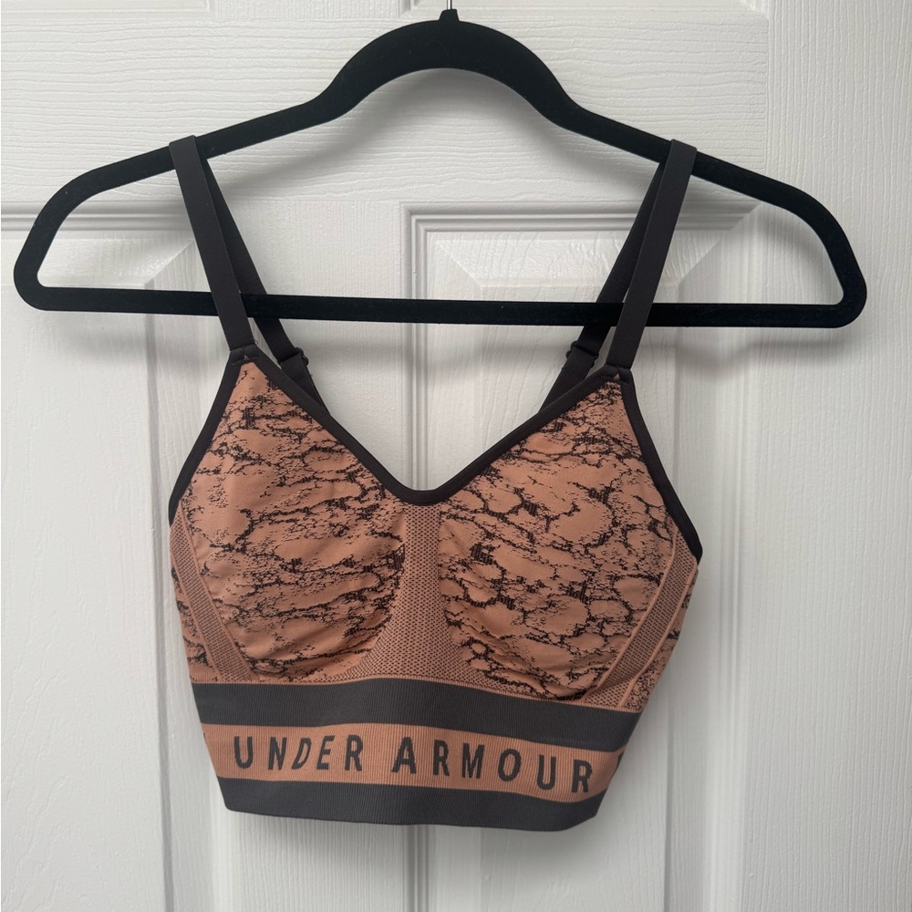 Under Armour Women's Black and Brown Sports Bra